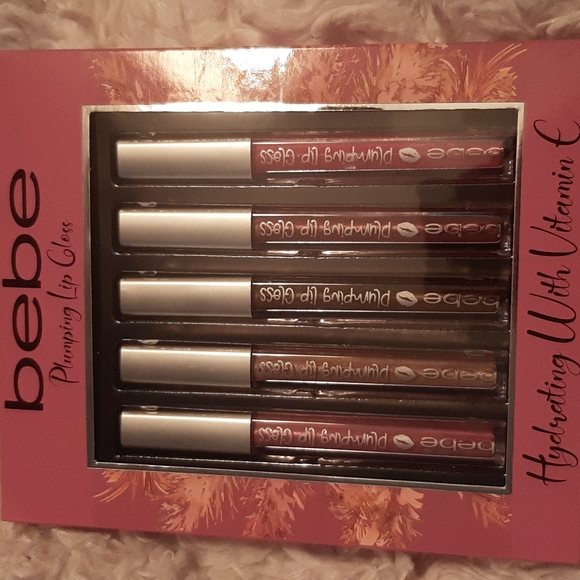 BEBE PLUMPING LIP GLOSS SET OF 5 - Picture 1 of 4